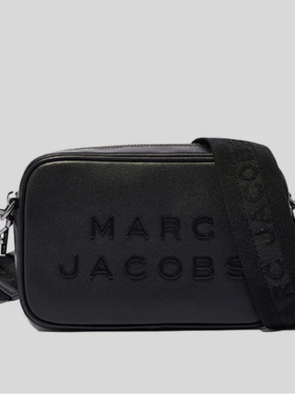 Marc Jacobs Black Embossed Leather Crossbody Belt Bag -NWOT - Picture 6 of 6